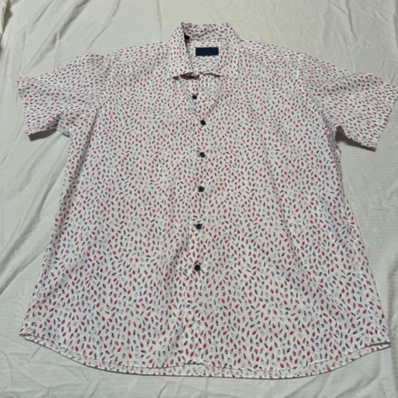 David Donahue Short Sleeved Dress Shirt - Picture 2 of 5